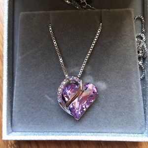 Heart Birthstone Necklace